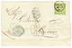 1411 1869 PERU 1d Canc. British Cds CALLAO + GB/1F90c + "28" Tax Marking On Cover To ITALY. Vvf. - Perù