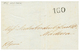 1419 1845 "160" Portuguese Tax Marking On Entire Letter From NEW-YORK To MADEIRA. Superb. - Autres & Non Classés