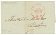 1422 1847 NEW YORK/SHIP/7cts Red On Entire Letter From GIBRALTAR To BOSTON. Vvf. - Autres & Non Classés
