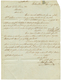 1422 1847 NEW YORK/SHIP/7cts Red On Entire Letter From GIBRALTAR To BOSTON. Vvf. - Other & Unclassified