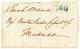 1423 "NEW YORK To MADEIRA" : 1856 "160" Blue Tax Marking On Entire Letter From NEW-YORK(USA) To MADEIRA ISLAND. Scrace.  - Autres & Non Classés