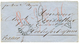 1428 "CUMANA" : 1875 LA GUAYRA + "12" Tax Marking On Envelope From CUMANA To FRANCE. Verso, Commercial Cachet CUMANA + V - Venezuela