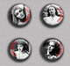 Ingrid Bergman Movie Film Fan ART BADGE BUTTON PIN SET 3  (1inch/25mm Diameter) 35 DIFF - Kino