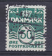 Denmark Perfin Perforé Lochung (G21) 'GK' Gentofte Kommune, Charlottenlund 30 Øre Wellenlinien Stamp (2 Scans) - Abarten Und Kuriositäten