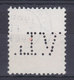 Denmark Perfin Perforé Lochung (V15) 'V.L.' V. Løwener, København Fr. IX. Stamp (2 Scans) - Abarten Und Kuriositäten