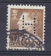 Denmark Perfin Perforé Lochung (H01) 'H' Hjemmeværnet Landsdækkende Fr. IX. Stamp Frihavnens Postkontor Cds. (2 Scans) - Abarten Und Kuriositäten