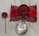 Médaille Japon En Argent - Croix Rouge Impériale Japonaise WW2, Modèle Pour Femme - Autres & Non Classés