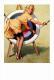 Pin Ups Of GIL ELVGREN Postcard RPPC - (182) A Near Miss, 1964 - Size 15x10 Cm.aprox. - Pin-Ups