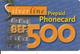 CARTE-PREPAYEE-BELGE-500Bef-SILVERLINE- Avec Autocollant N° Telephones-Plastic Fin-GRATTE-TBE - Cartes GSM, Recharges & Prépayées