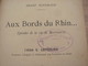 1896 Franz Hoffmann Aux Bord Du Rhin Beethoven Lefizelier - 1801-1900