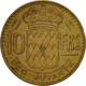 Monnaie, Monaco, Rainier III, 10 Francs, 1950, TB+, Aluminum-Bronze - 1949-1956 Oude Frank