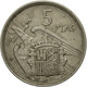 Monnaie, Espagne, Caudillo And Regent, 5 Pesetas, 1958, TB+, Copper-nickel - 5 Pesetas