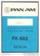 Boarding Pass - PAN AM - Carte D'imbarco