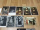 ANTIQUE POSTCARD LOT X 24 ART PAINTING SCULPTURES PHOTOGRAPHIC AND NORMAL USED AND NEW - 5 - 99 Cartes