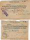 VP12.757 - MILITARIA - Guerre 39/45 - 2 Lettres En Franchise Militaire - Hopital D'AIX EN PROVENCE Pour TOULON - Documents