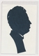 Silhouette Man, Homme Original Vintage Hand Made Silouette Siluette 1970s Old Card - Silhouettes