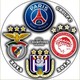 Pin Champions League 2013-2014 Group F Paris Saint-Germain Benfica Lisboa Anderlecht Olympiakos Piraeus - Fussball