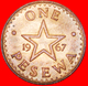 # STAR: GHANA ★ 1 PESEWA 1967 UNC MINT LUSTER!  LOW START ★ NO RESERVE! - Ghana