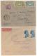 4 Lettres Aériennes De 1948 à 1951, 2 De Saigon, 1 D'Hanoi, 1 De Hai-Phong - Poste Aérienne