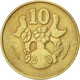 Monnaie, Chypre, 10 Cents, 1983, TTB+, Nickel-brass, KM:56.1 - Chypre