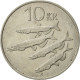 Monnaie, Iceland, 10 Kronur, 1984, TTB+, Copper-nickel, KM:29.1 - Iceland
