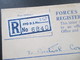 GB FPO Field Post Office 1959 - 1961 Forces Overseas Registered Letter Mit Zusatzfrankaturen! Prüfschein / Düsseldorf - Postwaardestukken