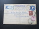 Delcampe - GB FPO Field Post Office 1959 - 1961 Forces Overseas Registered Letter Mit Zusatzfrankaturen! Prüfschein / Düsseldorf - Stamped Stationery, Airletters & Aerogrammes