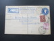 Delcampe - GB FPO Field Post Office 1959 - 1961 Forces Overseas Registered Letter Mit Zusatzfrankaturen! Prüfschein / Düsseldorf - Luftpost & Aerogramme