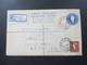 Delcampe - GB FPO Field Post Office 1959 - 1961 Forces Overseas Registered Letter Mit Zusatzfrankaturen! Prüfschein / Düsseldorf - Luftpost & Aerogramme