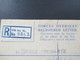 Delcampe - GB FPO Field Post Office 1959 - 1961 Forces Overseas Registered Letter Mit Zusatzfrankaturen! Prüfschein / Düsseldorf - Entiers Postaux