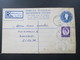 Delcampe - GB FPO Field Post Office 1959 - 1961 Forces Overseas Registered Letter Mit Zusatzfrankaturen! Prüfschein / Düsseldorf - Postwaardestukken
