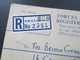 Delcampe - GB FPO Field Post Office 1959 - 1961 Forces Overseas Registered Letter Mit Zusatzfrankaturen! Prüfschein / Düsseldorf - Material Postal
