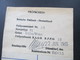 Delcampe - GB FPO Field Post Office 1959 - 1961 Forces Overseas Registered Letter Mit Zusatzfrankaturen! Prüfschein / Düsseldorf - Stamped Stationery, Airletters & Aerogrammes