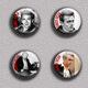 James Dean Movie Film Fan ART BADGE BUTTON PIN SET 1 (1inch/25mm Diameter) 35 DIFF - Filmmanie