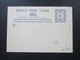 GB Kolonie Ceylon Reply Post Card / Frage Und Antwort Karte Ungebraucht Und Guter Zustand! 2 Cents - Ceylan (...-1947)