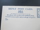 GB Kolonie Ceylon Reply Post Card / Frage Und Antwort Karte Ungebraucht Und Guter Zustand! 2 Cents - Ceylon (...-1947)
