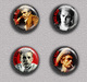 James Dean Movie Film Fan ART BADGE BUTTON PIN SET 2 (1inch/25mm Diameter) 35 DIFF - Filmmanie