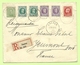 137+194+198+212 Op Brief AANGETEKEND Stempel RAEREN , Met DUITS-aantekenstrookje (RARE !!!!)(B7110) - OC55/105 Eupen & Malmédy