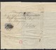 Italie / Italia Etats Pontificaux: Lettre Pli  1852, Vers Sezze:Timbre BAJ.6, Cachet Grille Pontifical (3scans) - Etats Pontificaux