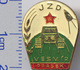 403-1 Space Czechoslovakian Pin. Czechoslovakia Satellite Tractor Star Ear Wheat Collective Farm - Space