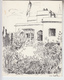 RT31.367  DESSIN DE M.A.COURTILLIER.MAISON .JARDIN.A L'INTERIEUR  : MEILLEURS VOEUX .AMBASSADE DE FRANCE A   ALGER - Drawings