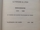 Catalogue Marcographie Lyon Rhône 1876-1989 - Francia