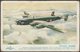 Royal Air Force Handley Page Halifax Bomber, C.1950s - Salmon Postcard - 1939-1945: 2nd War
