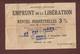 EMPRUNT DE LA LIBERATION - Emission Ouverte Le 6 Novembre 1944 -  Rentes Perpétuelles 3 %  -  Voir Les 2 Scannes - Industrie