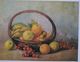 Lebanon Painting By Mustafa Farroukh - 1960s Ltd Edition Official Reprint By The Painter Himself - FRUIT BASKET 1945 - Ontwikkeling