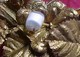 COIFFE ENFANT XIX è Splendide COURONNE De LAURIER  PRIX D'EXCELLENCE "  ORS " ET NACRE Laurel Wreath CROWN School Award - Laces & Cloth