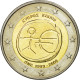 Chypre, 2 Euro, 10 Ans De L'Euro, 2009, SPL, Bi-Metallic, KM:89 - Chypre