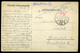 95697 SZÁSZRÉGEN II.VH 1940. Képeslap, Dandár Sebesültszállító Gépkocsi Oszlop Bélyegzéssel - Covers & Documents
