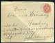 98166 NAGYIDA / Veľká Ida 1893. Díjjegyes Boríték Hamburgba Küldve  /  1893 Stationery Cov. To Hamburg - Used Stamps