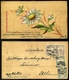 99071 BUDAPEST 1900. Fából Készült, Kézzel Festett Képeslap, Csehibe Küldve, Dekoratív Bérmentesítéssel - Used Stamps